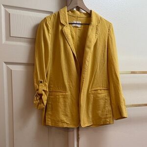Caslon Mustard Yellow Blazer